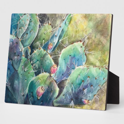 Texas Prickly Cactus - Art Print Fotoplatte (Seite)