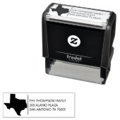 Texas Pride Familienurlaub Hochzeit Rücksendeadres Permastempel (Beispiel)