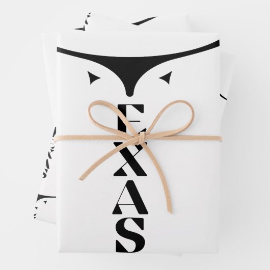 TEXAS PRIDE GESCHENKPAPIER SET (Beispiel)
