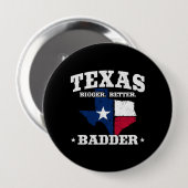 Texas Pride - Stolz Texan - Staatsflagge Texas Button (Vorne & Hinten)