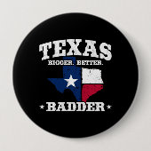 Texas Pride - Stolz Texan - Staatsflagge Texas Button (Vorderseite)
