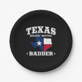 Texas Pride - Stolz Texan - Staatsflagge Texas Pappteller (Vorderseite)