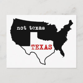 Texas Pride! Texas / Nicht Texas Postkarte
