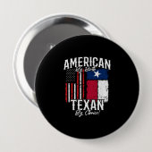 Texas Pride - Texas State Flag - American Flag Button (Vorne & Hinten)