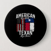 Texas Pride - Texas State Flag - American Flag Button (Vorderseite)