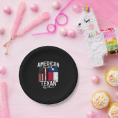 Texas Pride - Texas State Flag - American Flag Pappteller (Party)
