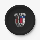 Texas Pride - Texas State Flag - American Flag Pappteller (Vorderseite)