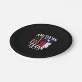 Texas Pride - Texas State Flag - American Flag Pappteller (Schrägansicht)