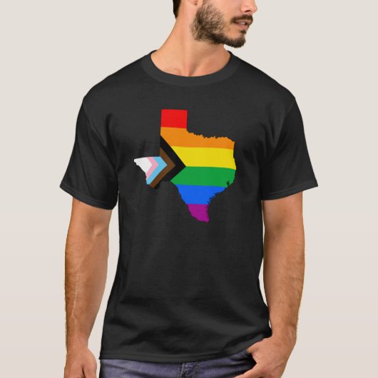 Texas Progress Pride T-Shirt (Vorderseite)