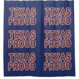 Texas Proud Bluebonnet Duschvorhang