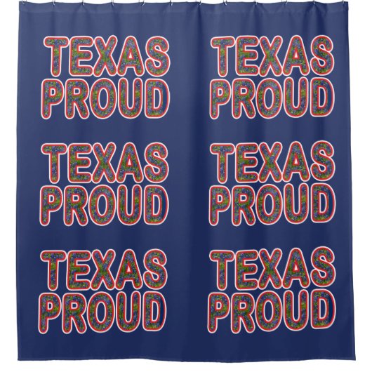Texas Proud Bluebonnet Duschvorhang (Vorderseite)