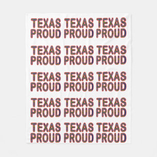 Texas Proud Bluebonnet Fleecedecke