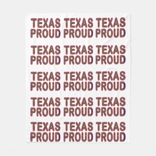 Texas Proud Bluebonnet Fleecedecke (Vorderseite)
