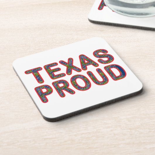 Texas Proud Bluebonnet Getränkeuntersetzer (Linke Seite)