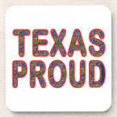 Texas Proud Bluebonnet Getränkeuntersetzer (Vorderseite)