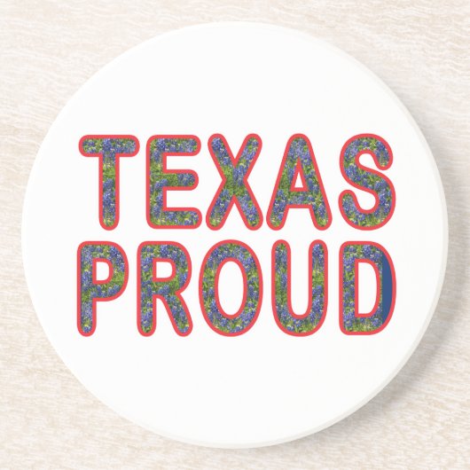 Texas Proud Bluebonnet Getränkeuntersetzer (Vorne)