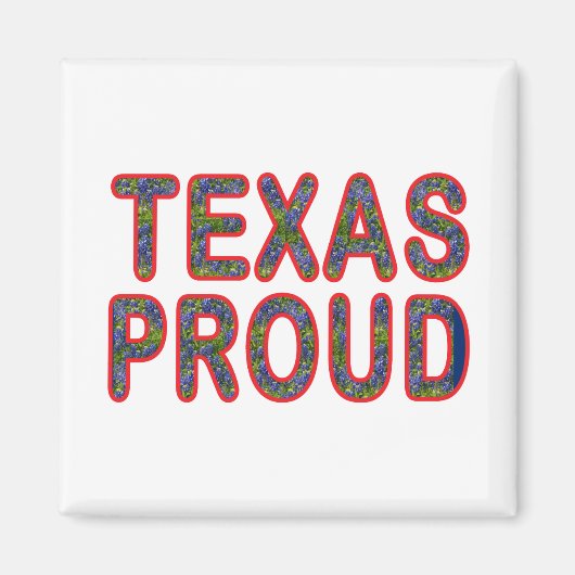 Texas Proud Bluebonnet Magnet (Vorne)