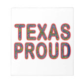 Texas Proud Bluebonnet Notizblock (Vorderseite)