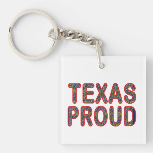 Texas Proud Bluebonnet Schlüsselanhänger (Vorderseite)