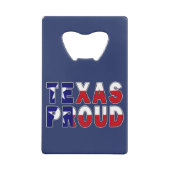 Texas Proud Flag Geldbeutel Flaschenöffner (Rückseite)