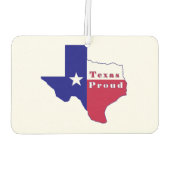 Texas Proud Flag Karte Autolufterfrischer (Rückseite)