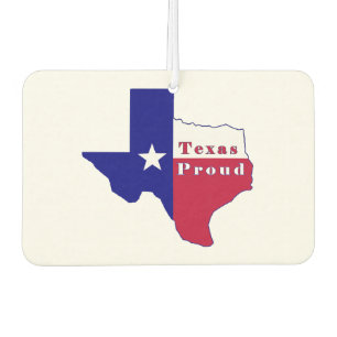 Texas Proud Flag Karte Autolufterfrischer