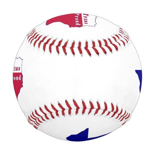 Texas Proud Flag Karte Baseball (Vorderseite)