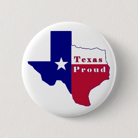 Texas Proud Flag Karte Button (Vorderseite)