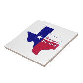 Texas Proud Flag Karte Fliese (Seite)