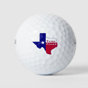 Texas Proud Flag Karte Golfball