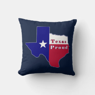 Texas Proud Flag Karte Kissen