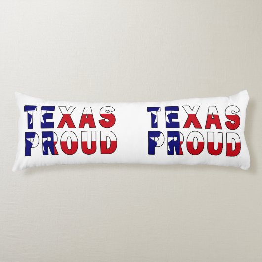Texas Proud Flag Seitenschläferkissen (Vorderseite)