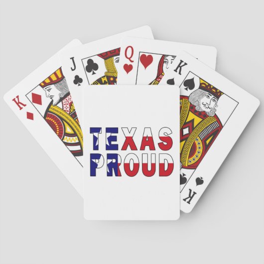 Texas Proud Flag Spielkarten (Rückseite)