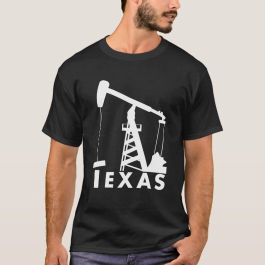 Texas Pumpjack Oil Derrick T T-Shirt (Vorderseite)