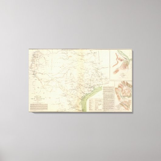 Texas, Punkt NM Leinwanddruck (Vorderseite)