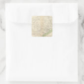 Texas, Punkt NM Quadratischer Aufkleber (Tasche)