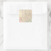 Texas Quadratischer Aufkleber (Tasche)
