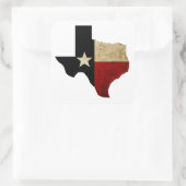 Texas Quadratischer Aufkleber (Tasche)