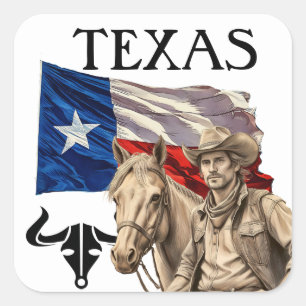TEXAS QUADRATISCHER AUFKLEBER