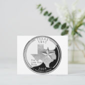 Texas Quarter Postkarte (Stehend Vorderseite)