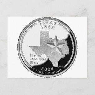 Texas Quarter Postkarte