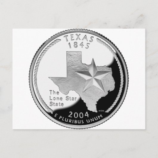 Texas Quarter Postkarte (Vorderseite)