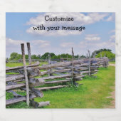 Texas Rails Weinetikett Bierflaschenetikett (Einzelnes Label)