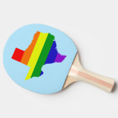 Texas Rainbow Tischtennis Schläger (Seitenansicht)