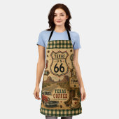 Texas Ranch Coffee Küchen-Americana Schürze (Getragen)