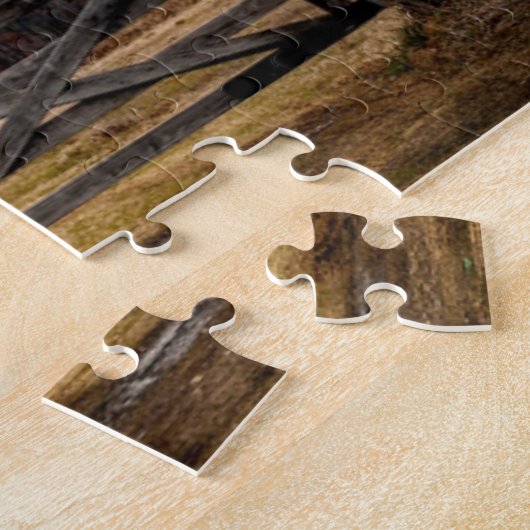 Texas Ranch Scene.Christmas Grüße Puzzle (Seite)