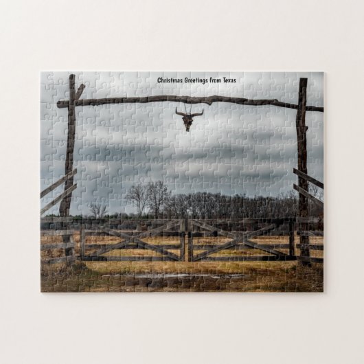 Texas Ranch Szene. Jigsaw Puzzle (Horizontal)