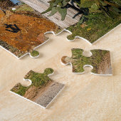 Texas Ranch Szene. Puzzle (Seite)