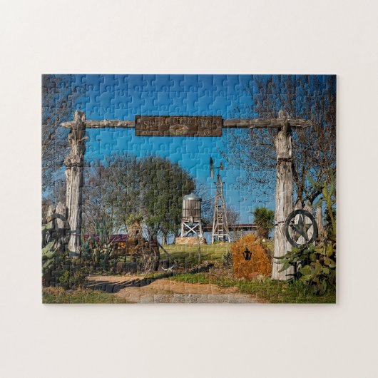 Texas Ranch Szene. Puzzle (Horizontal)
