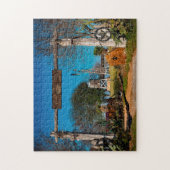 Texas Ranch Szene. Puzzle (Vertikal)